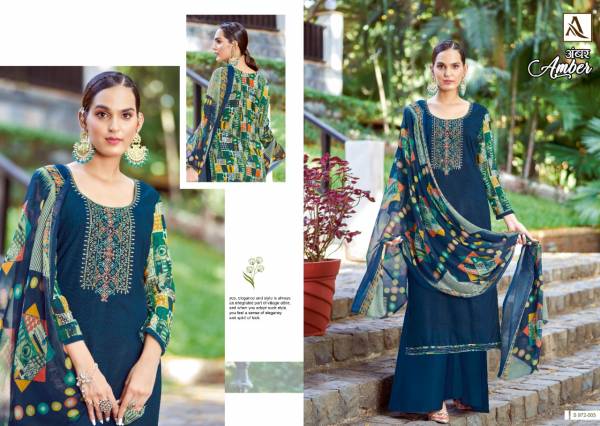 Alok Amber 7 New Latest Festive Wear Designer Dress Material Collection